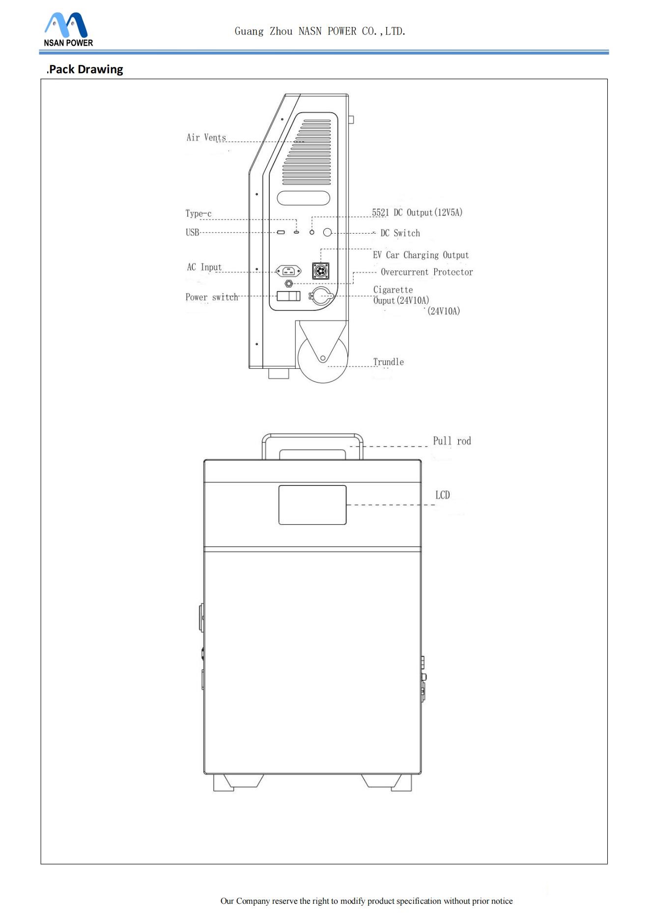 BAC2.5KWH Portable Emergency EV Charger Specification_11