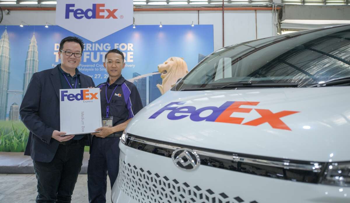 FedEx First sustainable time-definite Delivery with commercial EV van
