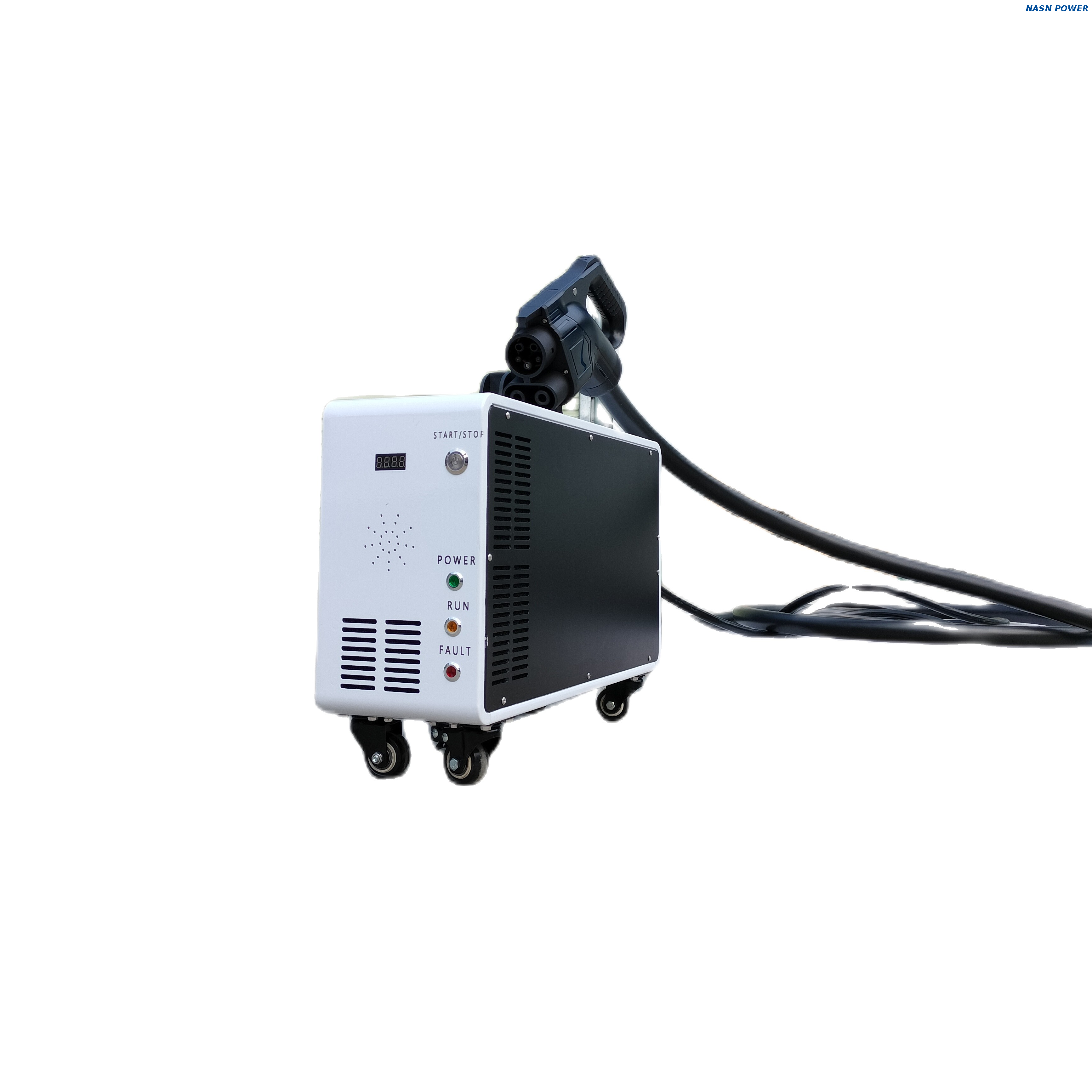 15kW Portable DC Fast EV Charger with type 2 input plug