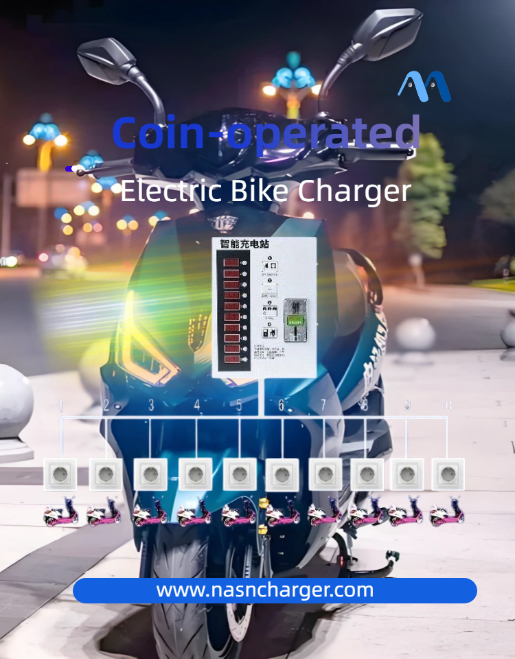 Coin-operated Electric Bike Charger