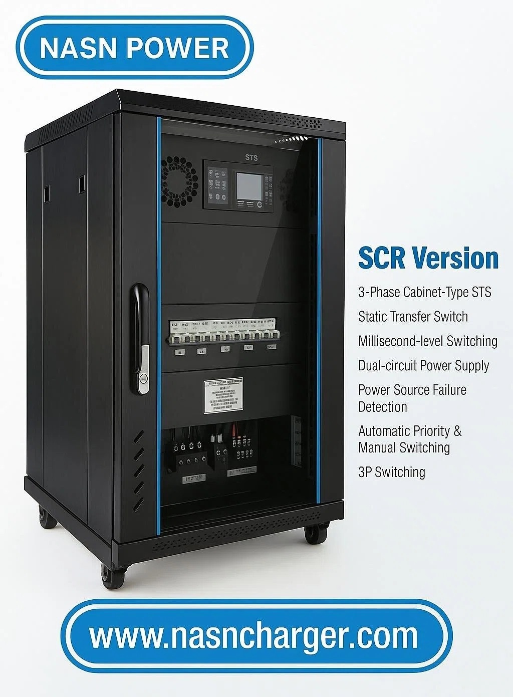3-Phase cabinet based STS for Data Centers Millisecond-Level Automatic Power Redundancy with SCR Switching Technology.jpg