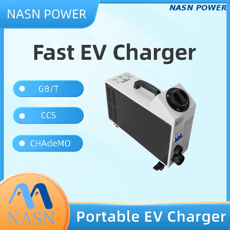 15kW Portable DC Fast EV Charger with type 2 input plug