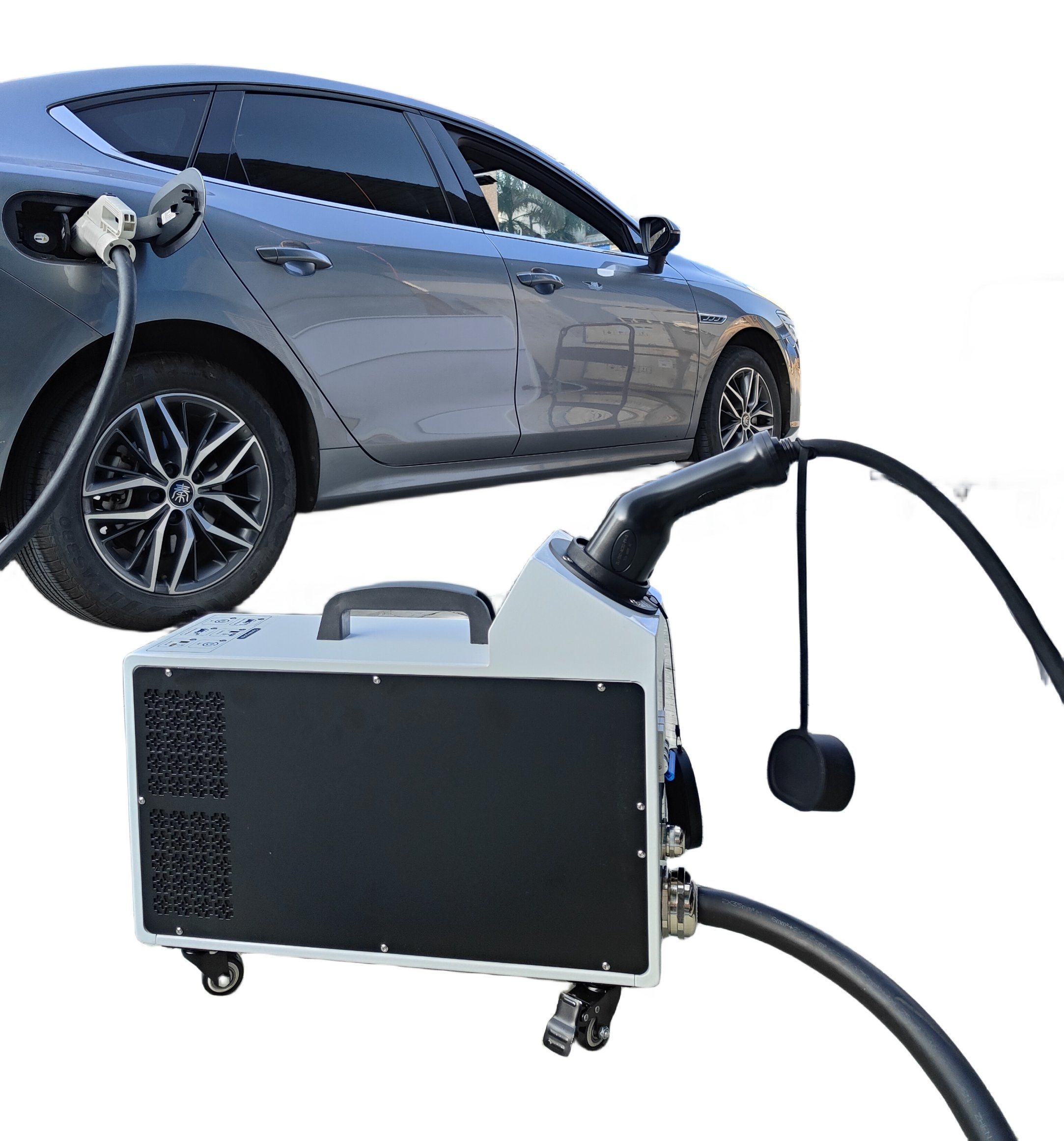 20kw CCS Chademo Portable Charger powered by a Normal Type 2 charger