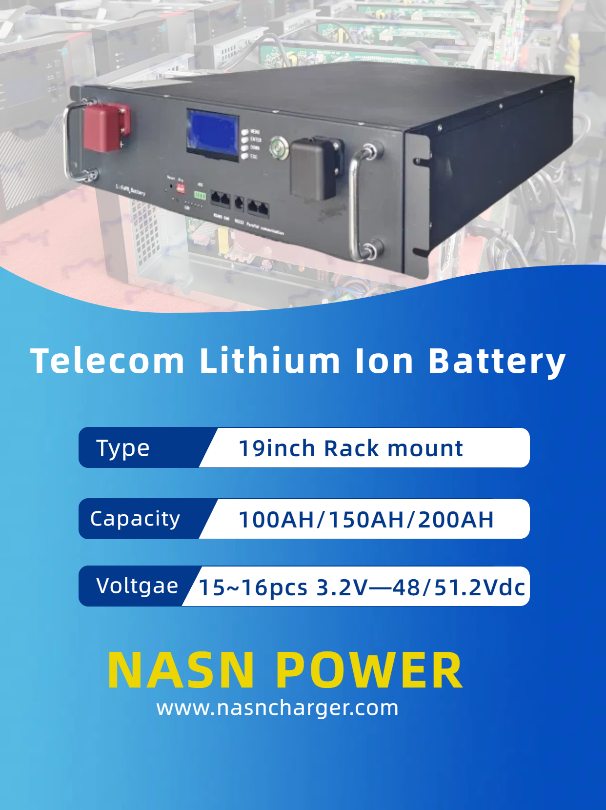 Telecom Lithium Ion Battery