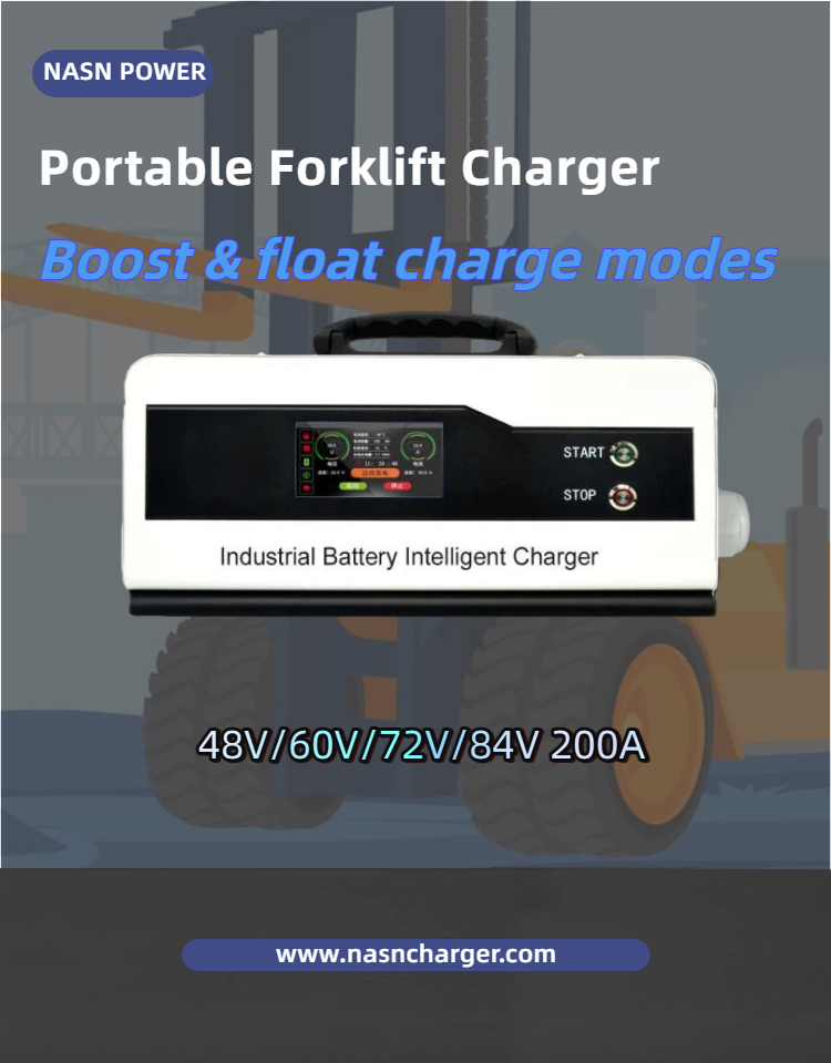 Portable Forklift Charger with Boost, Equalize And Float Charging Modes 48V96V 200A.png
