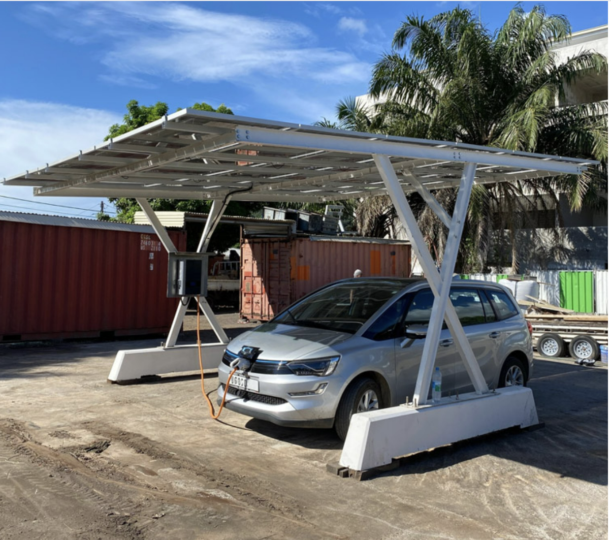 Type 2 22kw Floor Mounted Solar EV Charger