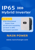 Wall-mounted IP65 hybrid solar inverter 6~12kW