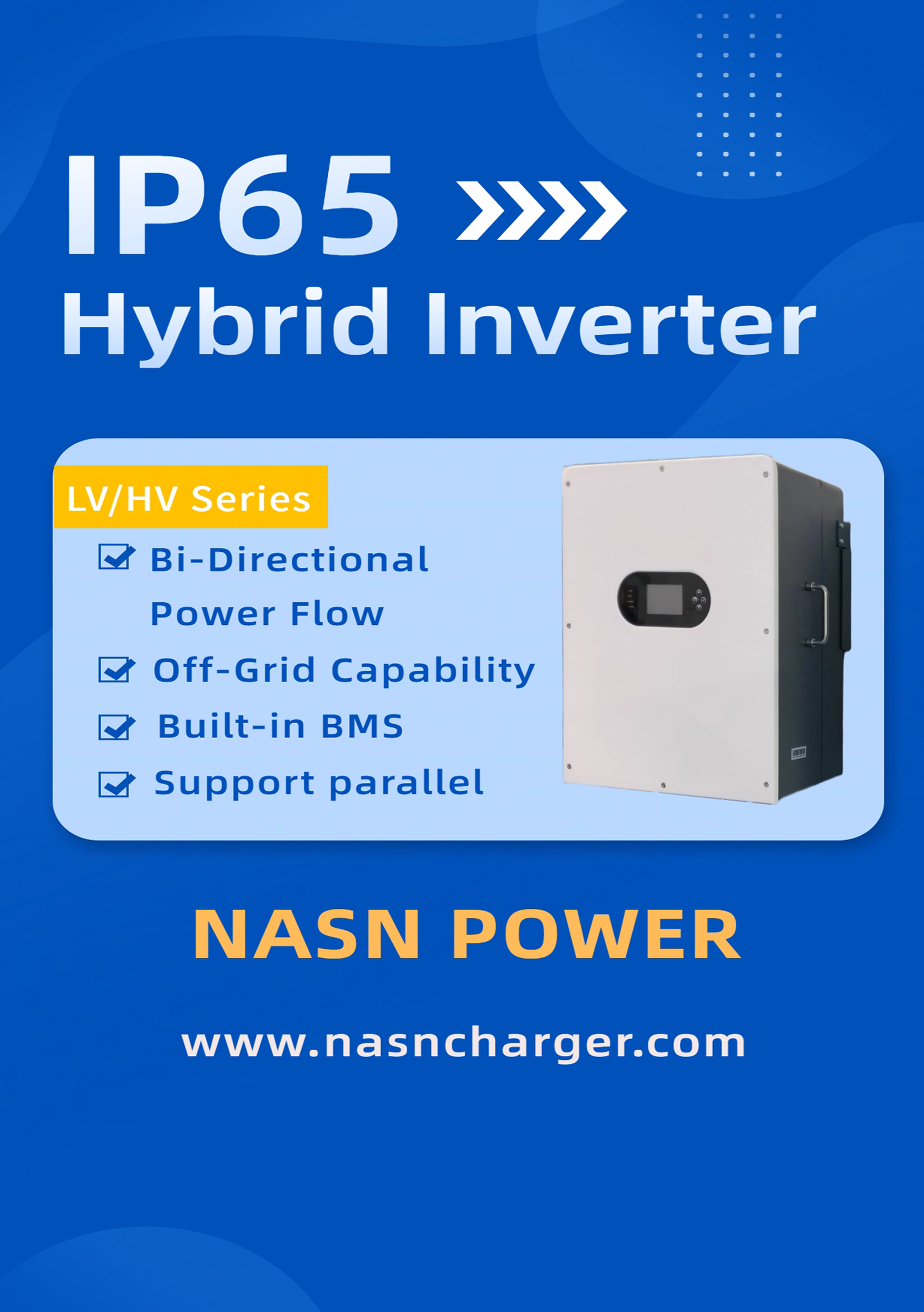 IP65 hybrid solar inverter 