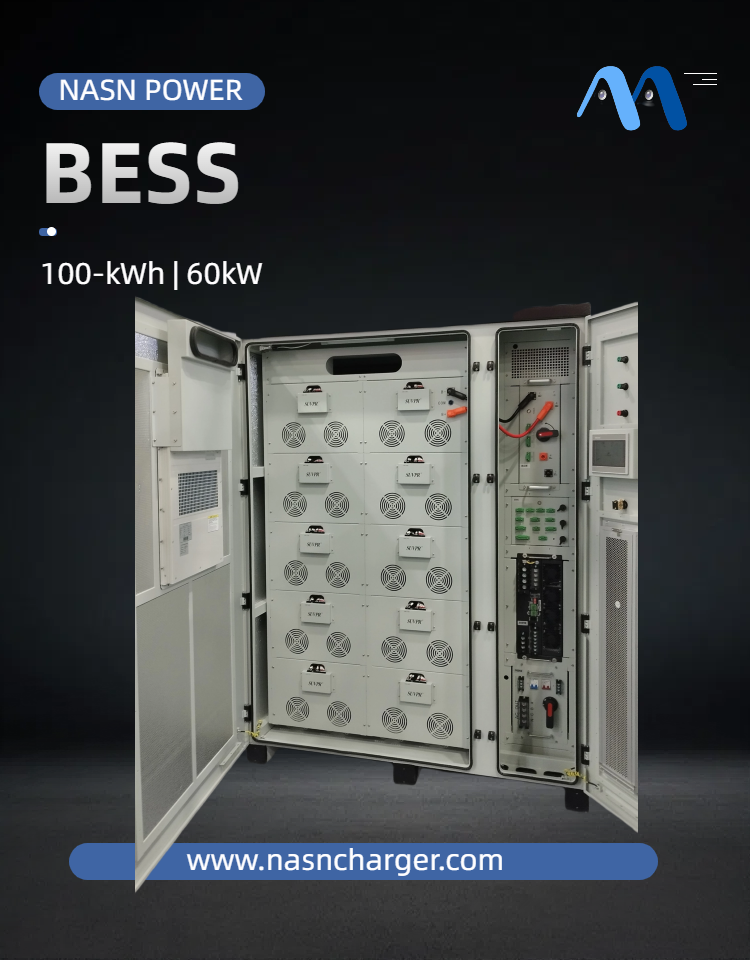 Commercial Battery Energy Storage System 60kW100kWh with Lithium Batteries BESS