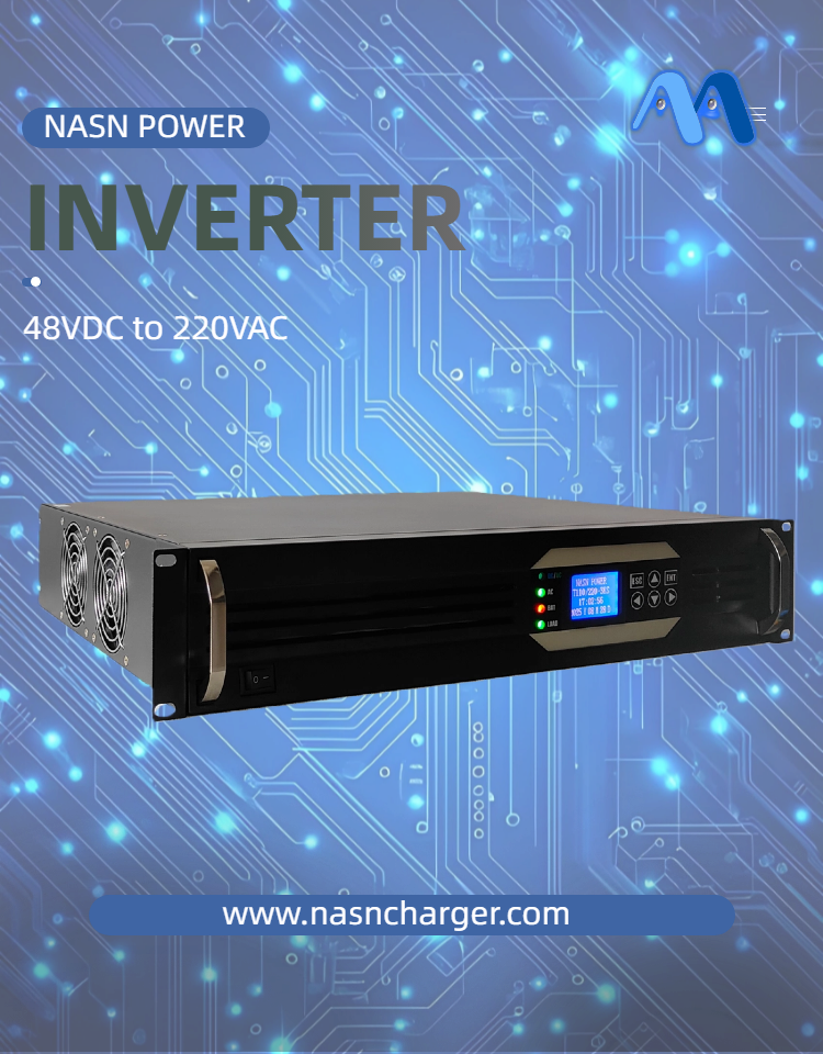 1000va 19 Inch Rack Mounted 48VDC To 220VAC Pure Sine Wave Power Inverter Rack Mount Telecom Inverter