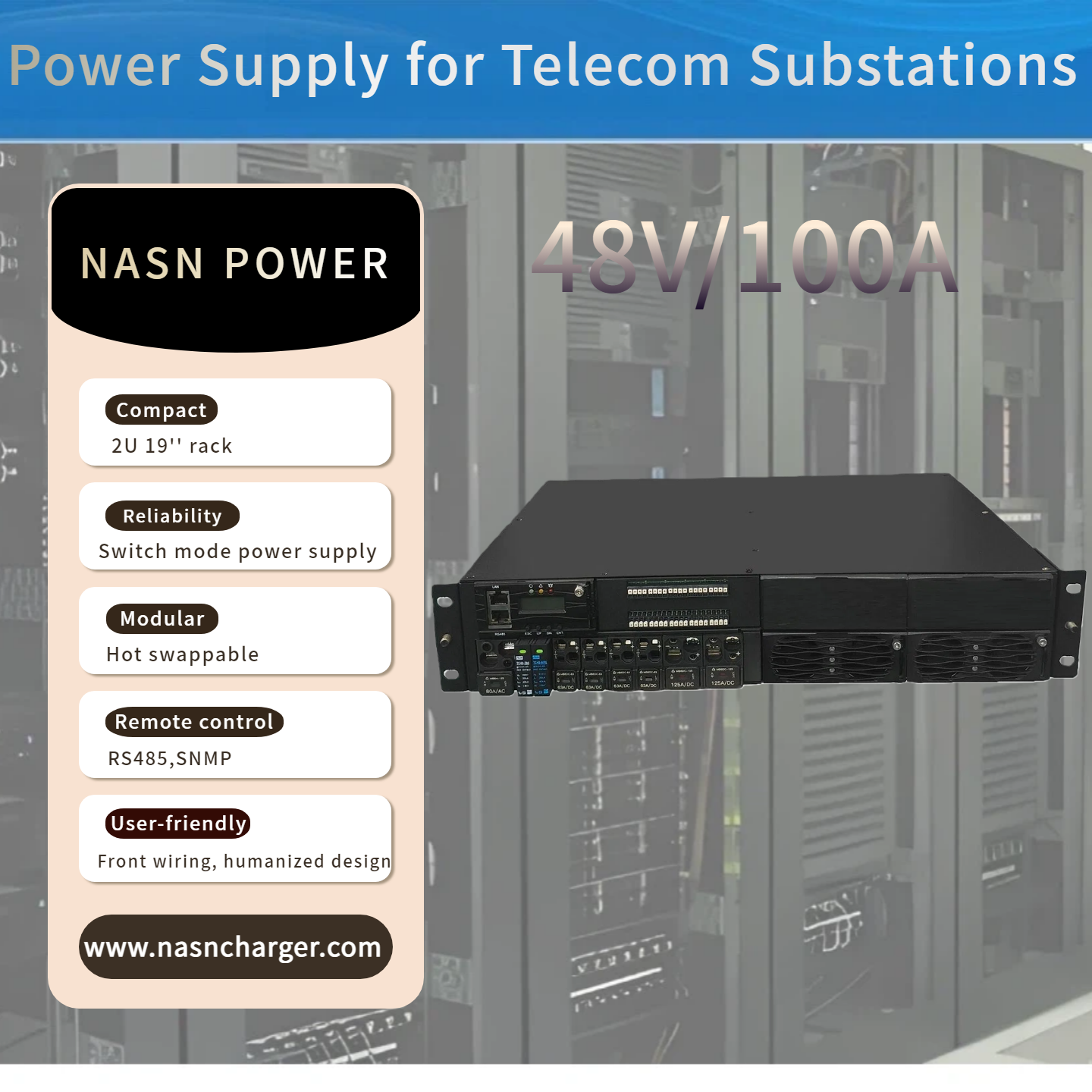 48VDC 100A Power Supply Converter for Telecom Substations- B22048-100M2.png